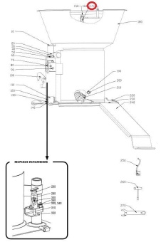 Рычаг мешалки Hallde 3311 в ШефСтор (chefstore.ru)
